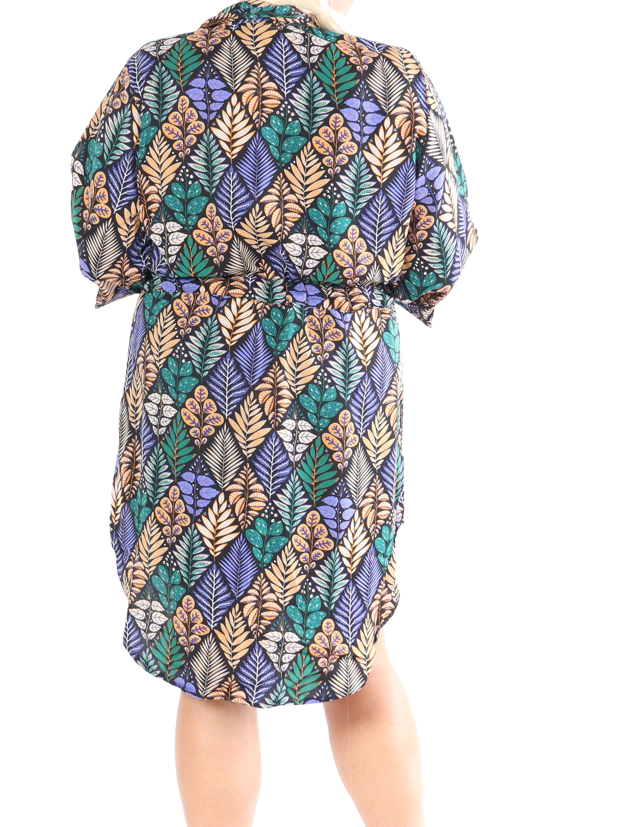 Lilje - Mønstret skjorte med bindebånd